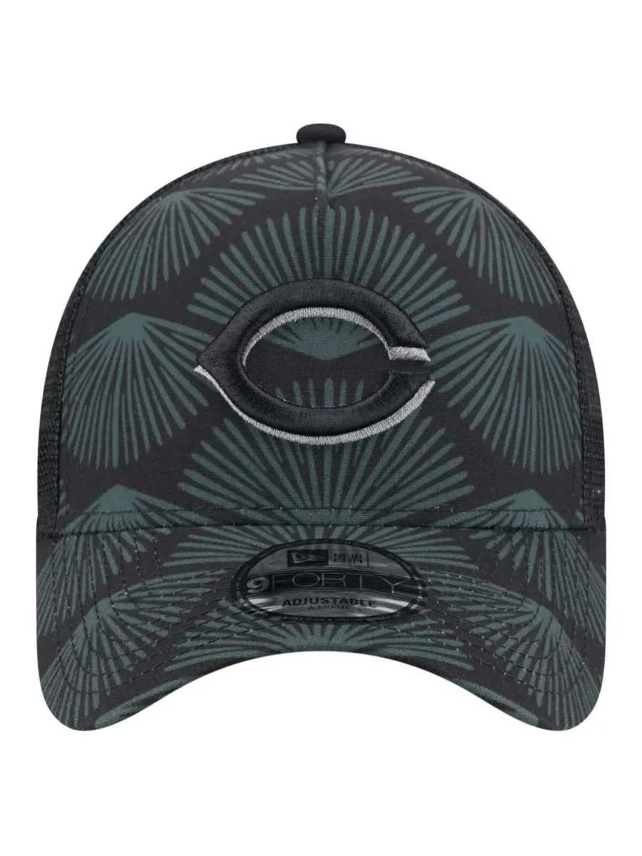 New Era Мужская черная регулируемая бейсболка Cincinnati Reds 9FORTY A-Frame Trucker — изображение 3 из 4, черный