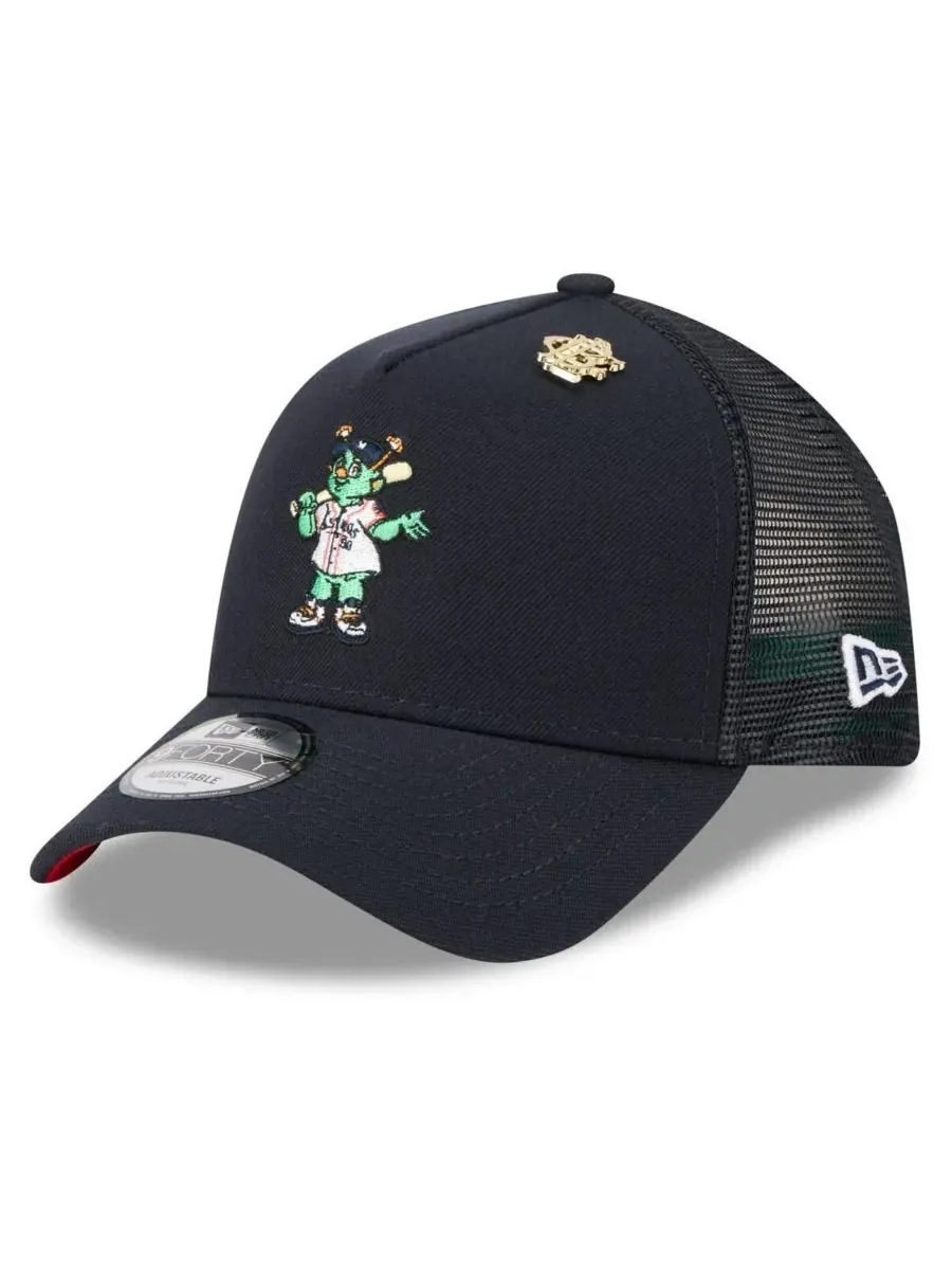 New Era Мужская темно-синяя регулируемая кепка-тракер Houston Astros 2025 Big League Chew A-Frame
