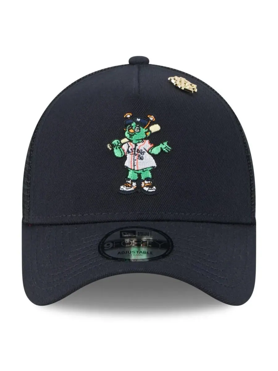 New Era Мужская темно-синяя регулируемая кепка-тракер Houston Astros 2025 Big League Chew A-Frame — изображение 2 из 4