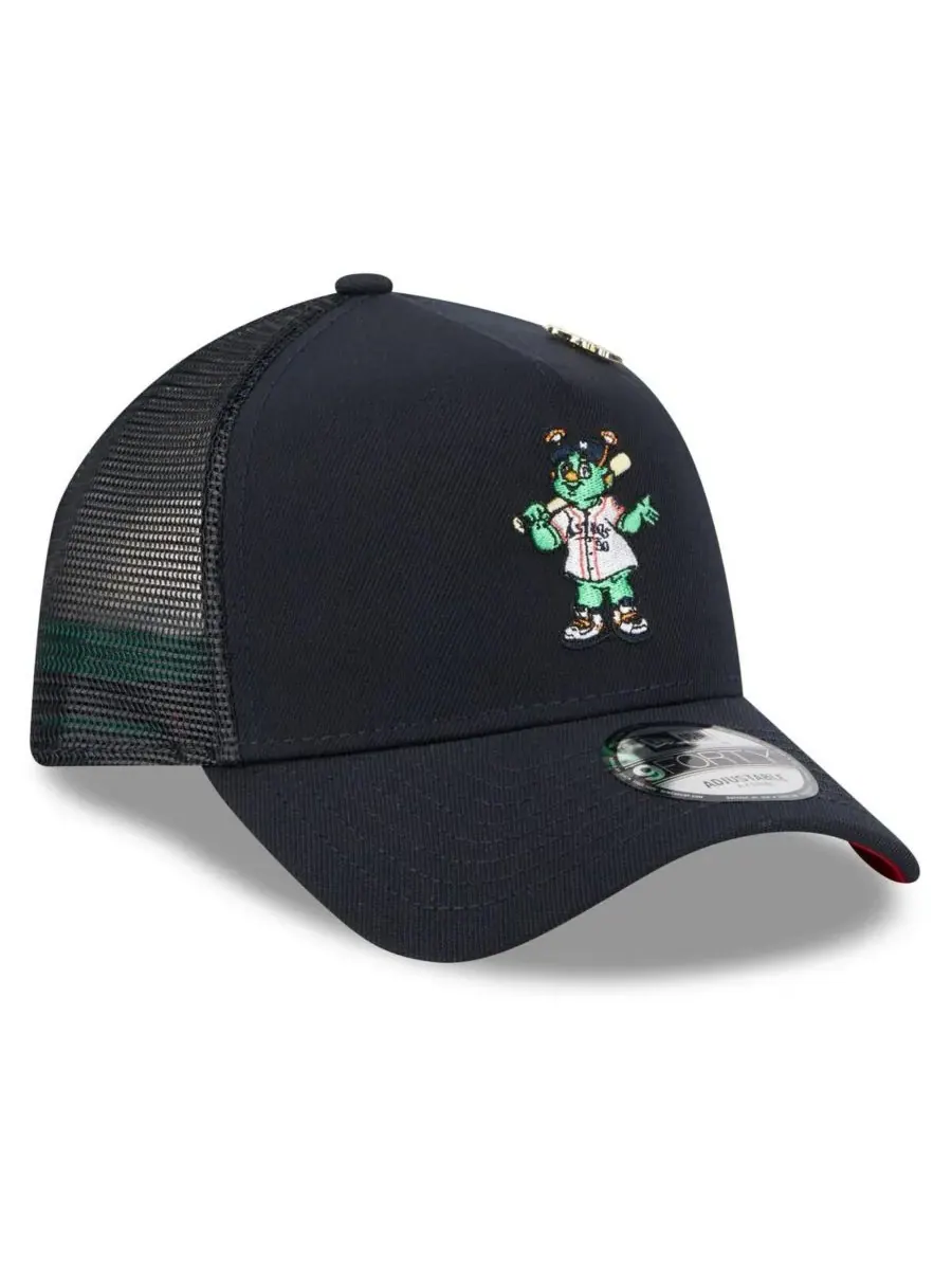 New Era Мужская темно-синяя регулируемая кепка-тракер Houston Astros 2025 Big League Chew A-Frame — изображение 3 из 4