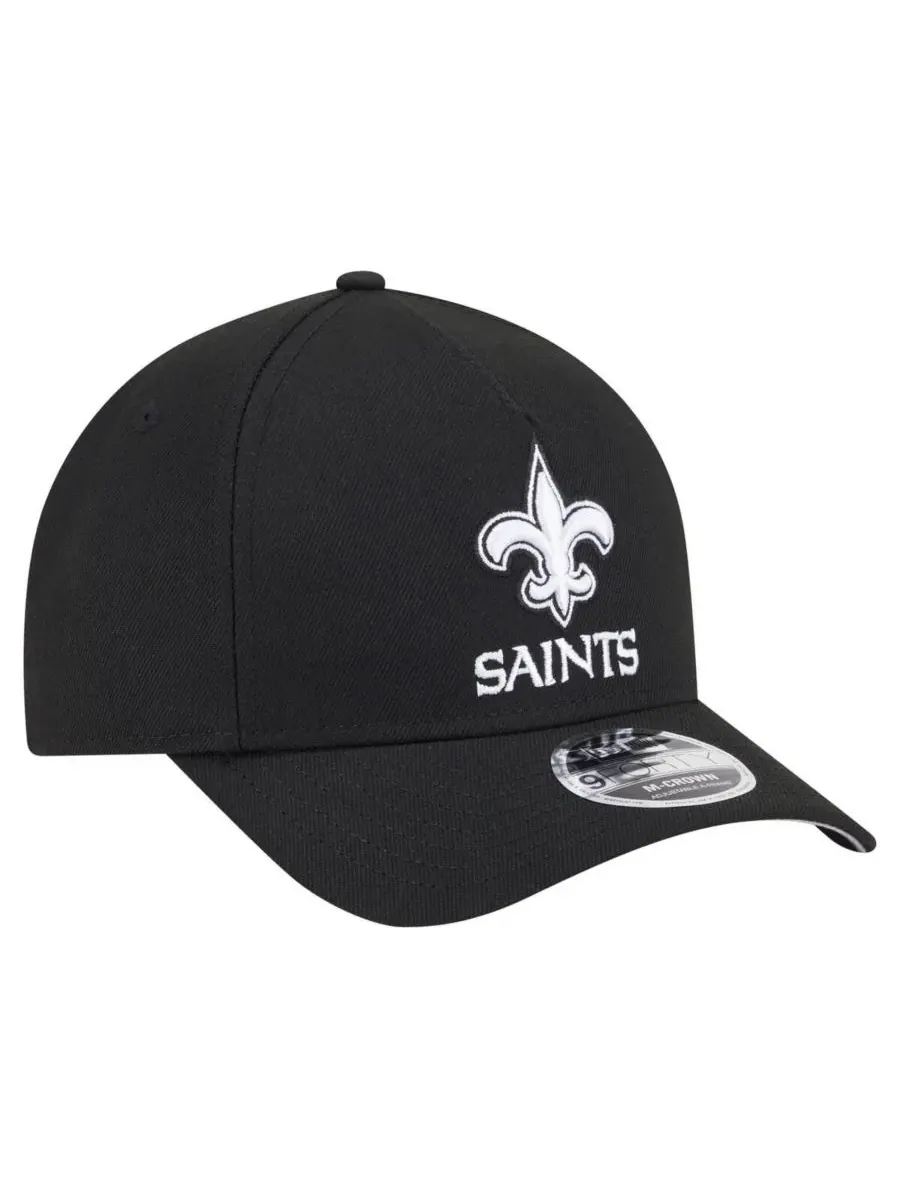 New Era Мужская черная кепка New Orleans Saints Team Collection 9FORTY M-Crown A-Frame с — изображение 3 из 5, черный