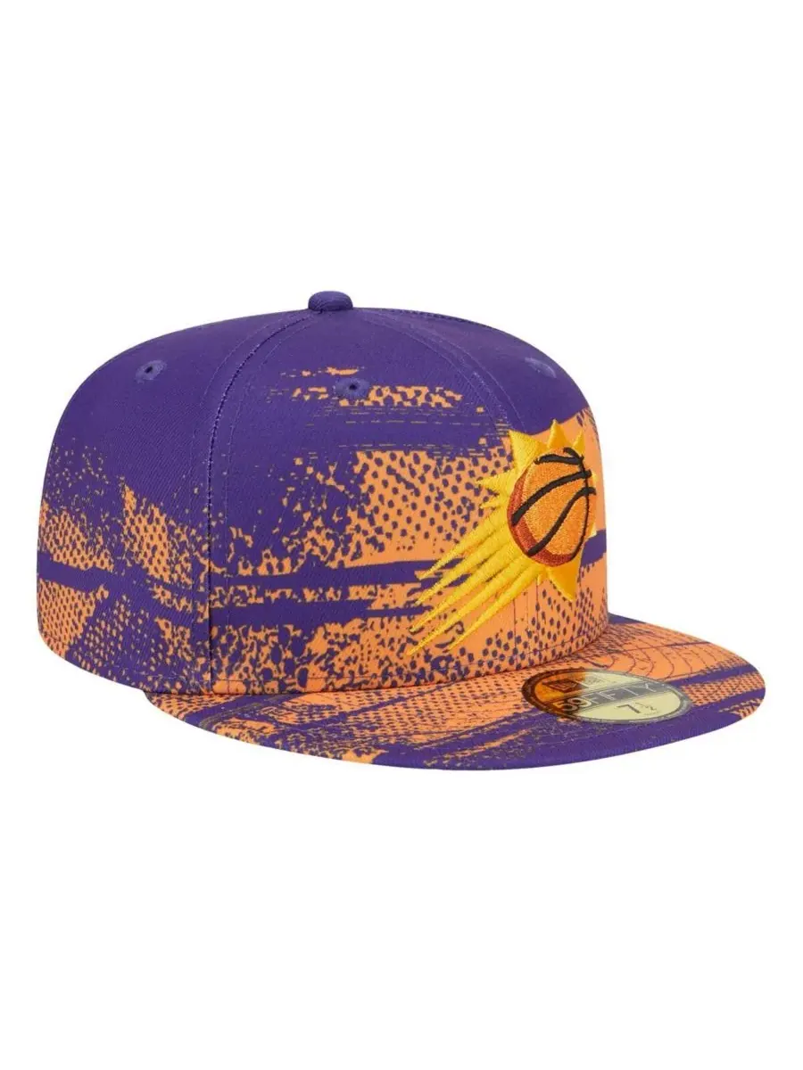 New Era Мужская фиолетовая бейсболка Phoenix Suns Tip-Off 59FIFTY — изображение 3 из 4, фиолетовый