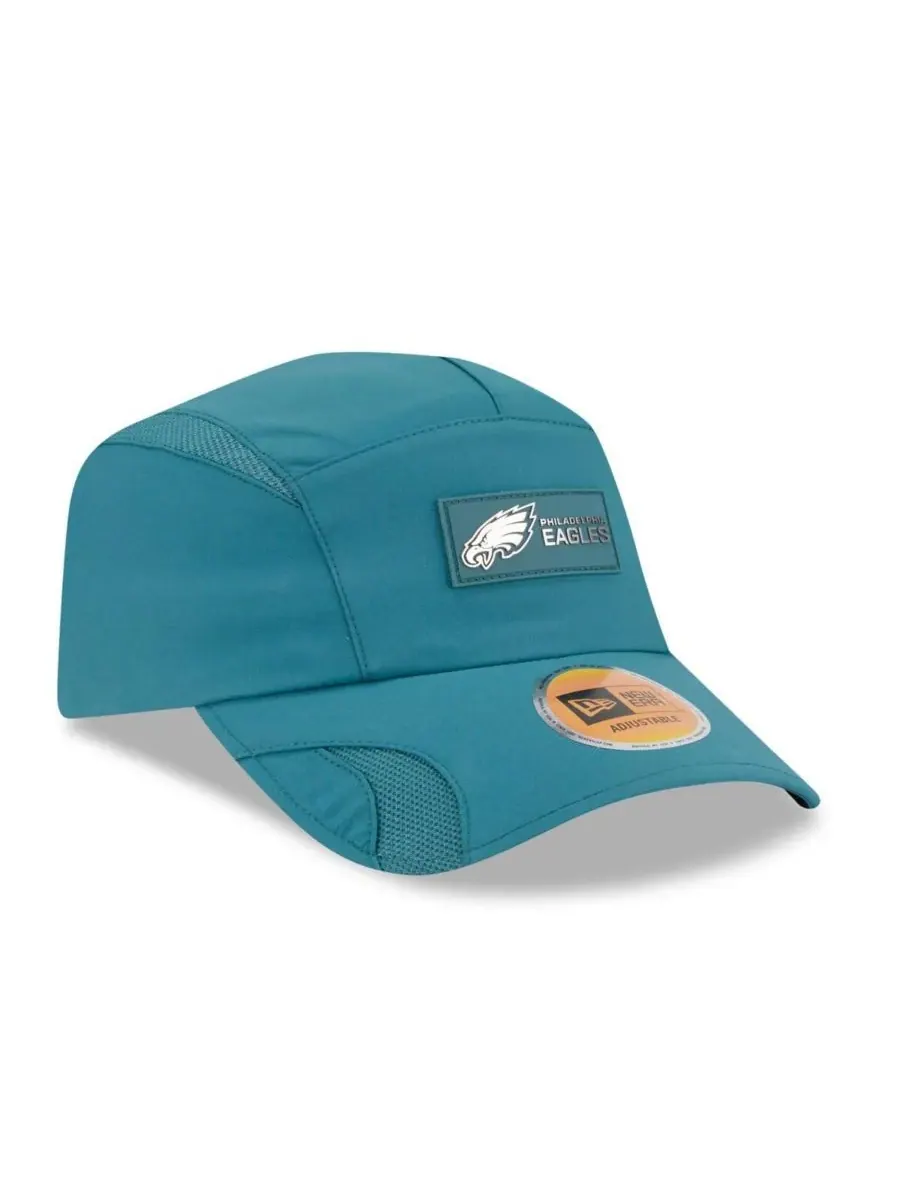 New Era Мужская регулируемая кепка Philadelphia Eagles 2025 Sideline Runner — изображение 3 из 5, зеленый
