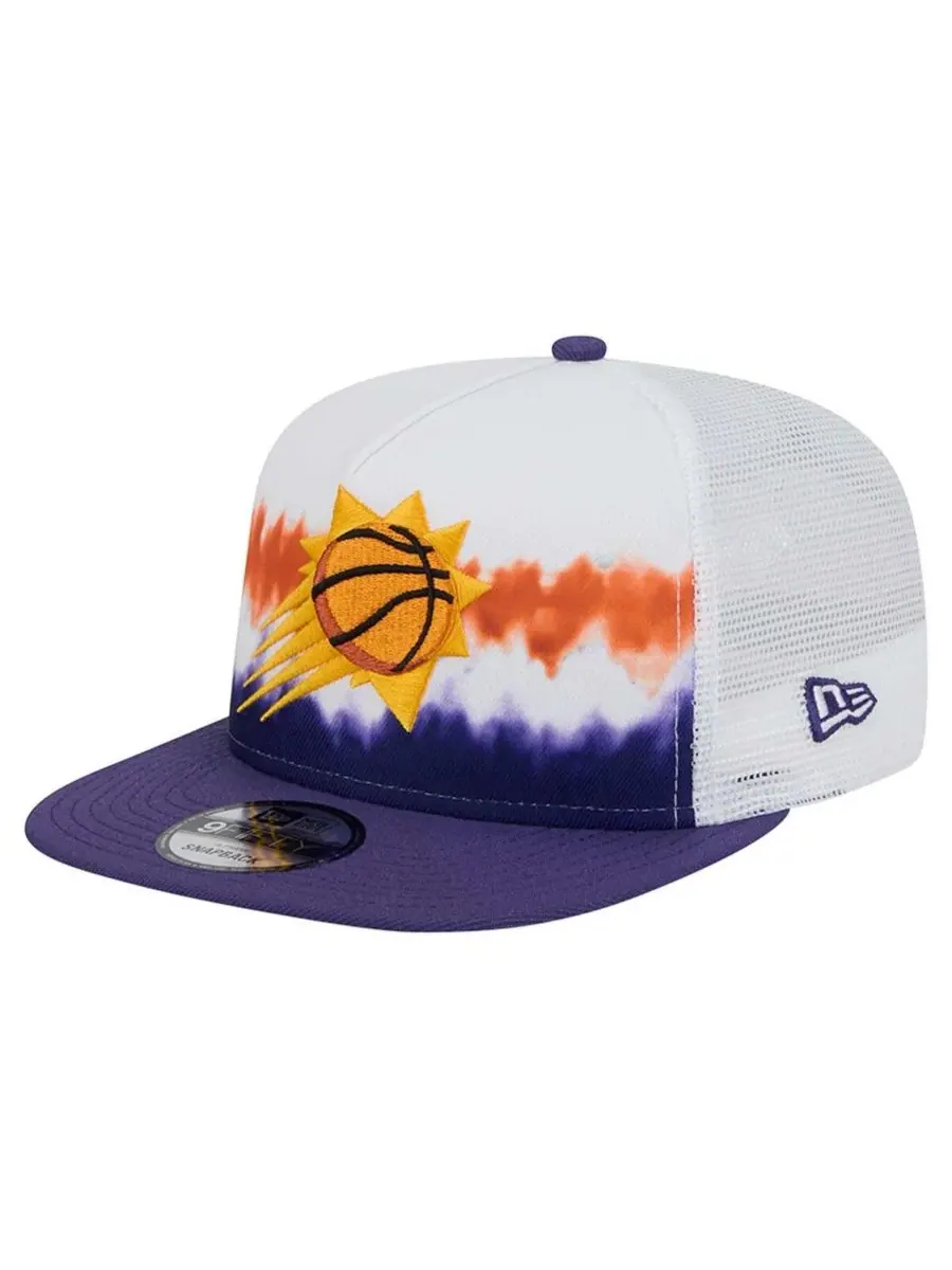 New Era Мужская бело-фиолетовая кепка-тракер Phoenix Suns с эффектом градиентной окраски 9FIFTY
