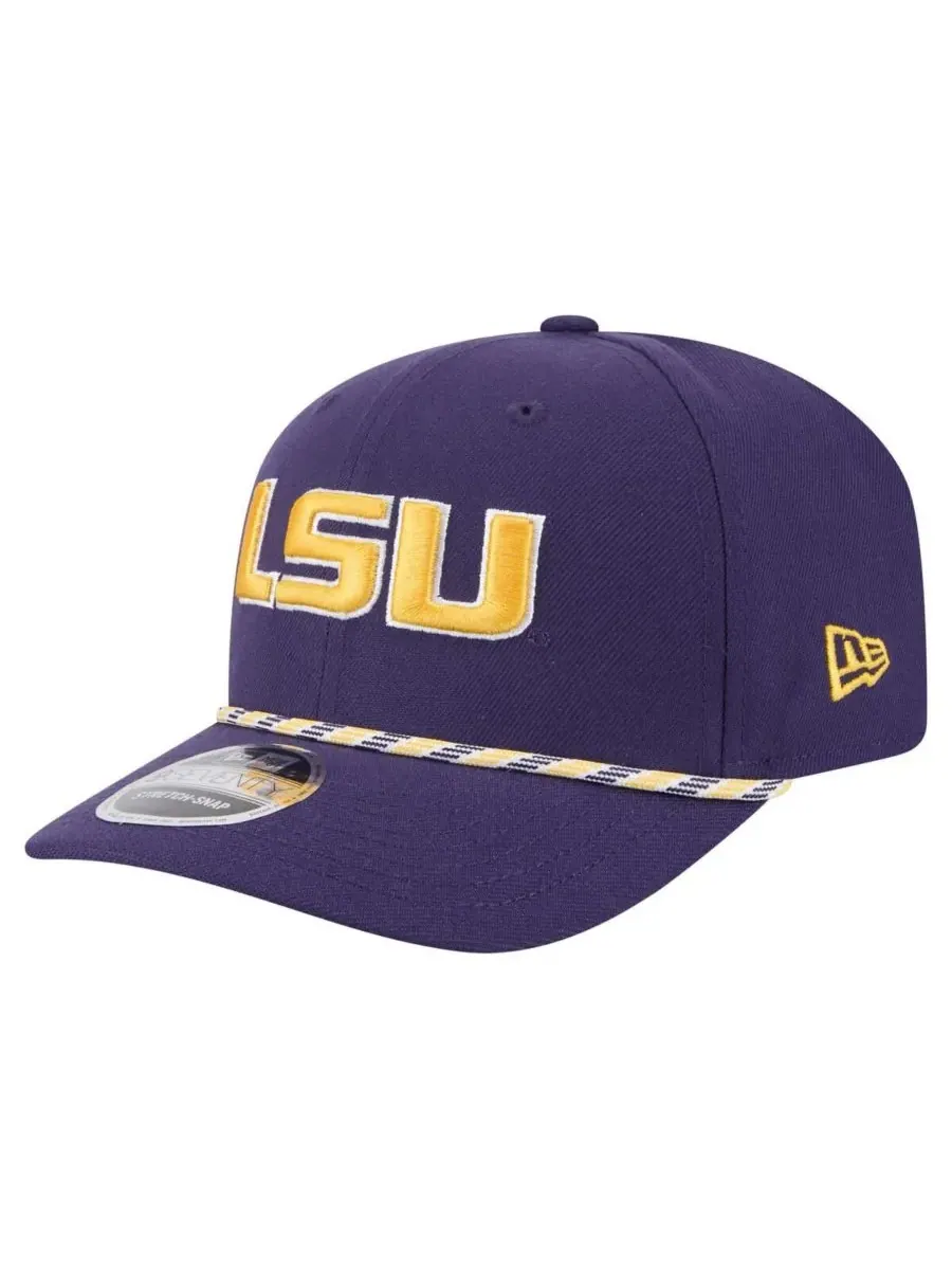 New Era Мужская фиолетовая кепка LSU Tigers Gameday Multi-Rope 9SEVENTY с эластичными застежками