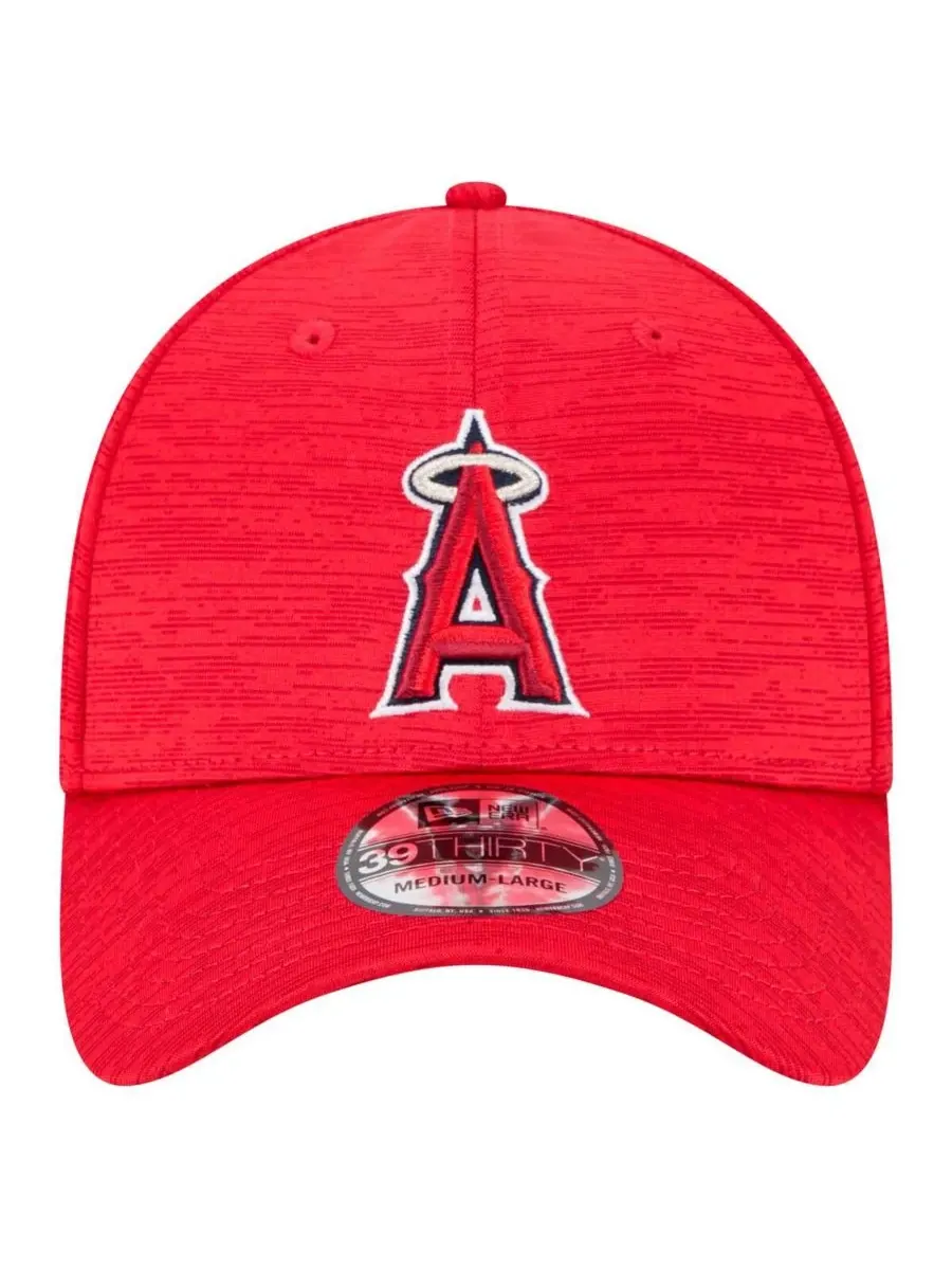 New Era Мужская красная кепка Los Angeles Angels Tech 39THIRTY Flex — изображение 2 из 4, красный