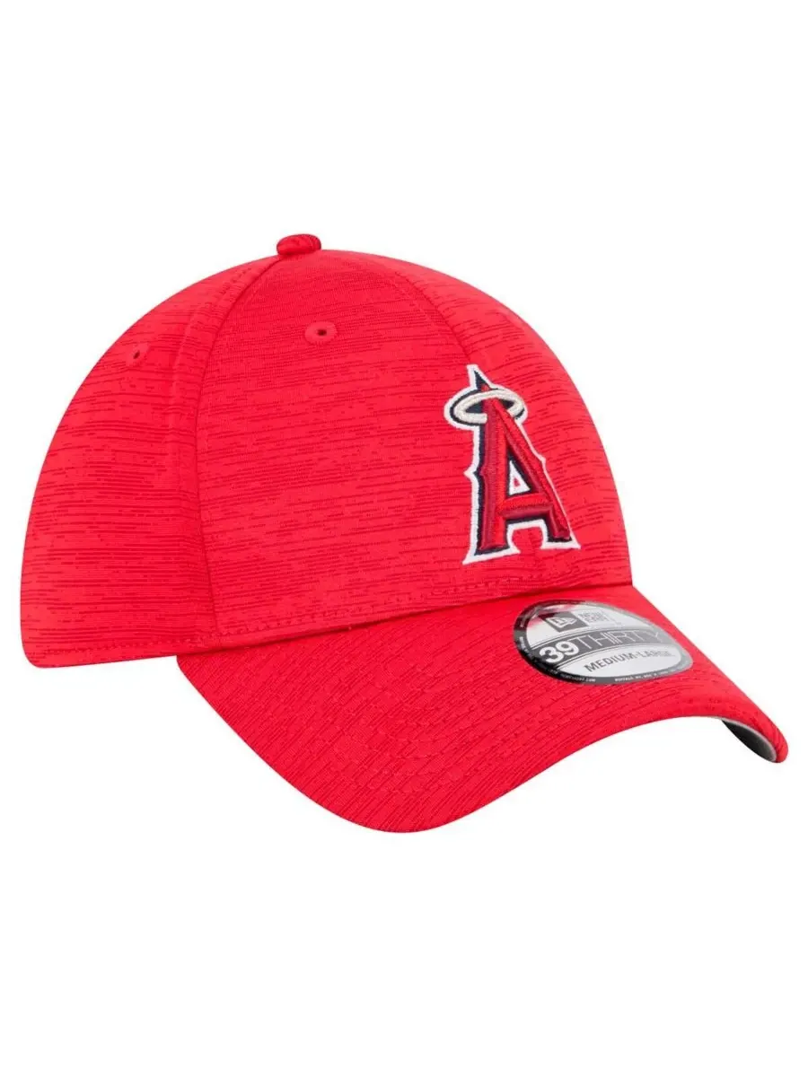 New Era Мужская красная кепка Los Angeles Angels Tech 39THIRTY Flex — изображение 3 из 4, красный