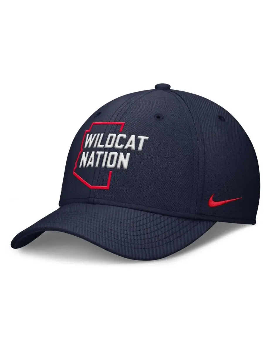 Nike Мужская темно-синяя кепка Arizona Wildcats Local Swoosh Flex Hat