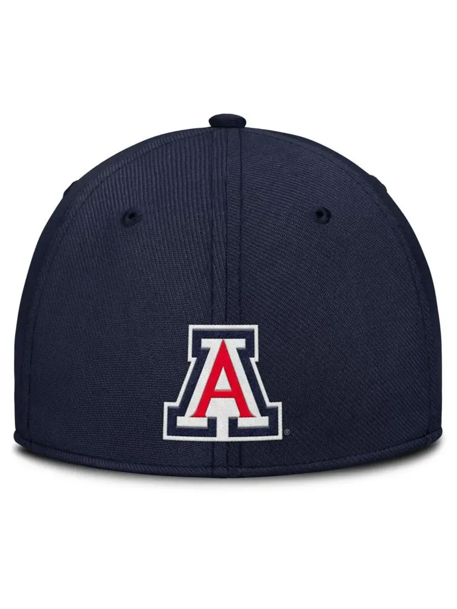 Nike Мужская темно-синяя кепка Arizona Wildcats Local Swoosh Flex Hat — изображение 2 из 4, темно-синий