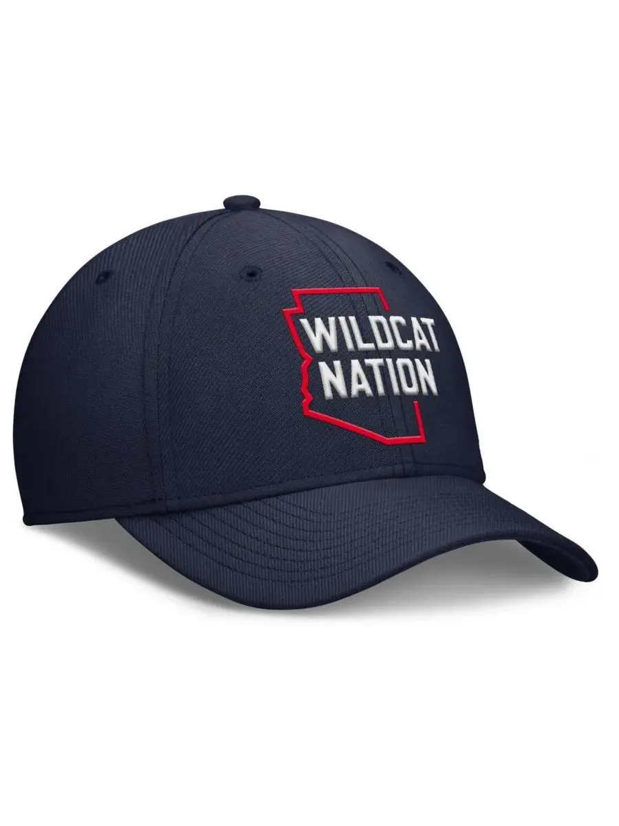Nike Мужская темно-синяя кепка Arizona Wildcats Local Swoosh Flex Hat — изображение 3 из 4, темно-синий