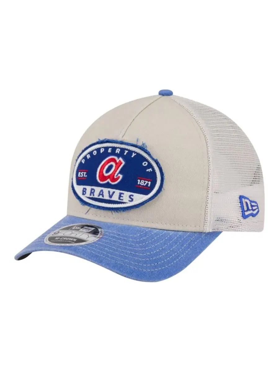 Кепка-тракер New Era Atlanta Braves Frayed M-Crown A-Frame 9FORTY