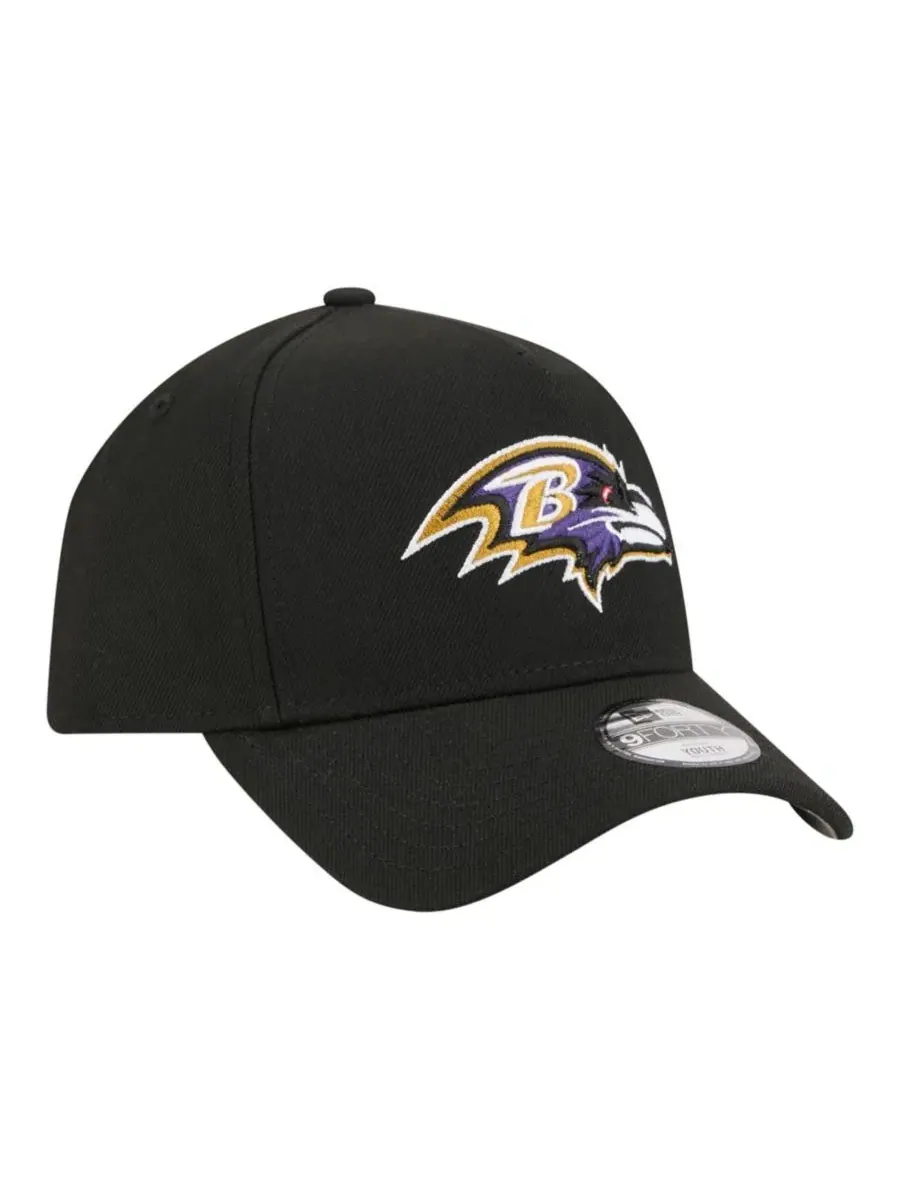 Кепка New Era Baltimore Ravens 9FORTY A-Frame — изображение 3 из 7, черный