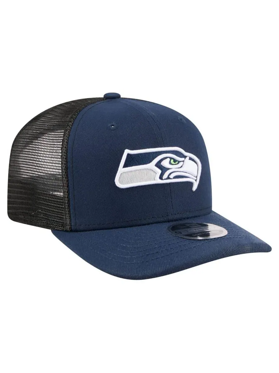 Кепка-тракер с вышивкой Seattle Seahawks New Era — изображение 4 из 5, темно-синий