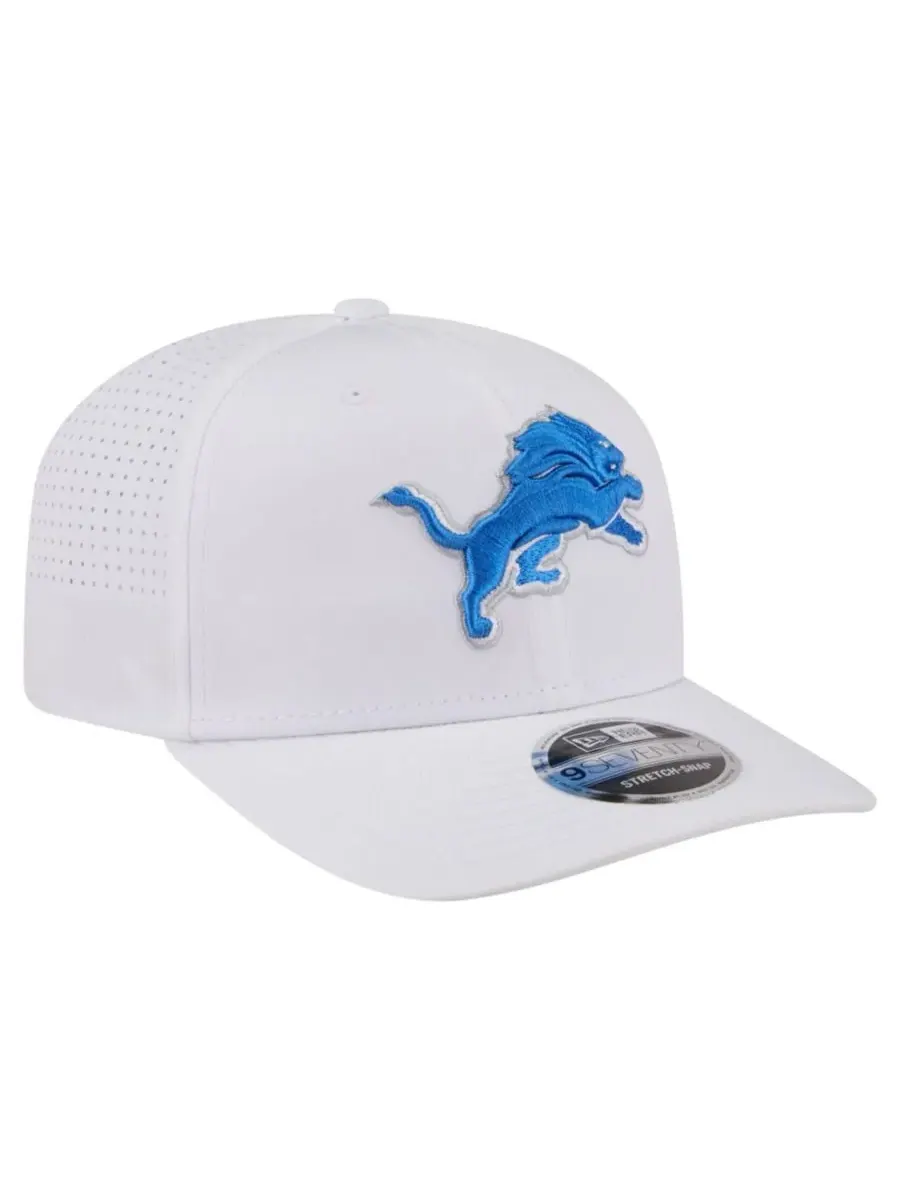 Бейсболка New Era с вышитым логотипом Detroit Lions, модель Name Plate 9SEVENTY — изображение 3 из 7, белый