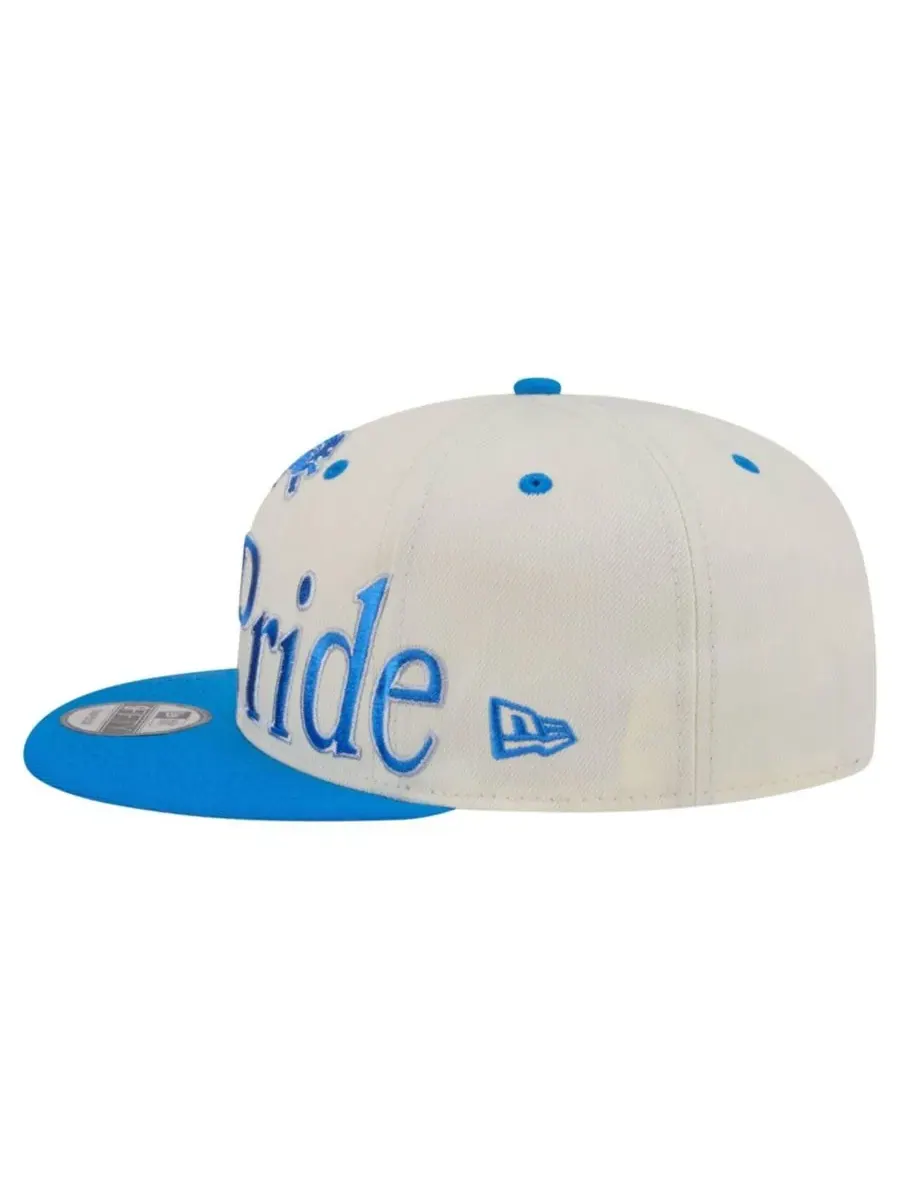 Кепка-снапбек с вышивкой Detroit Lions, модель Oversized Slogan 9FIFTY New Era — изображение 7 из 7, бежевый