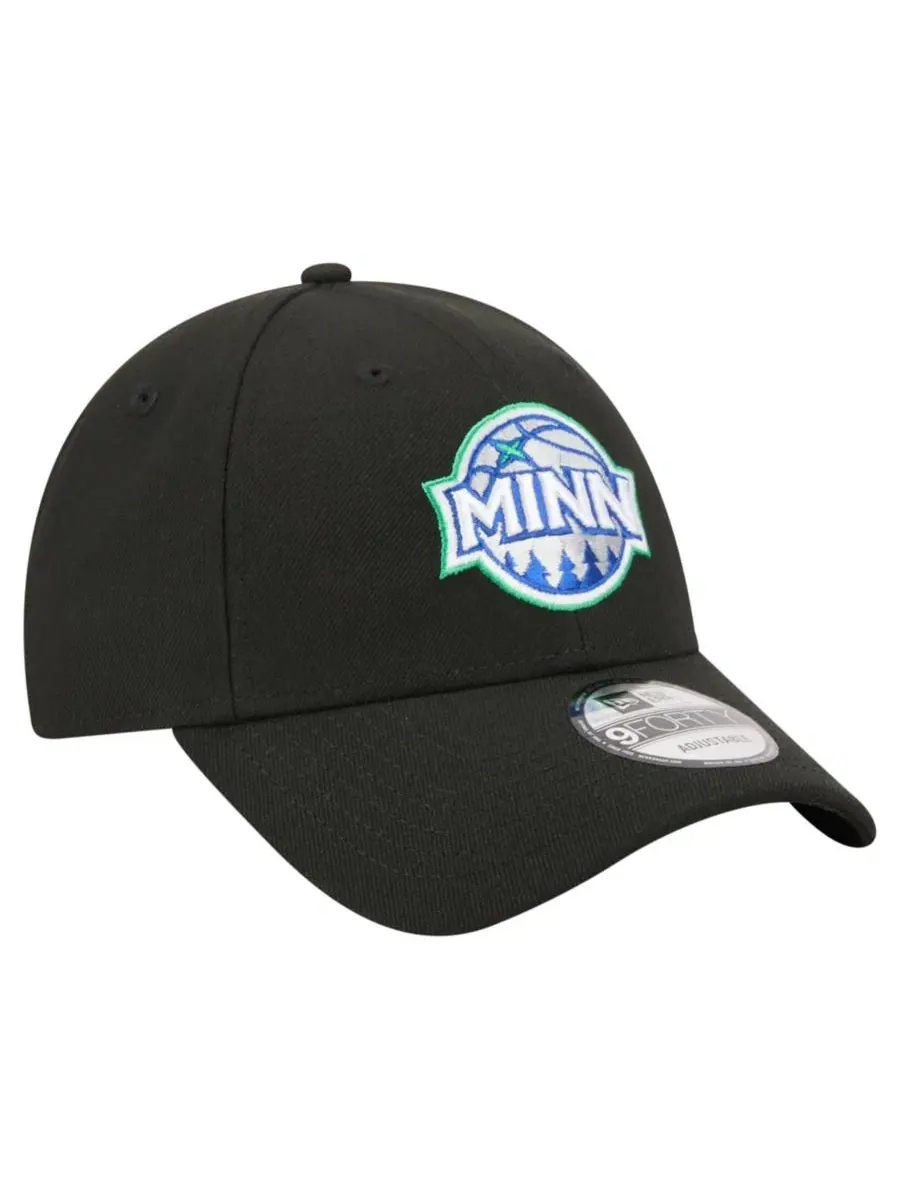 Кепка 9FORTY с вышивкой Minnesota Timberwolves New Era — изображение 3 из 5, черный