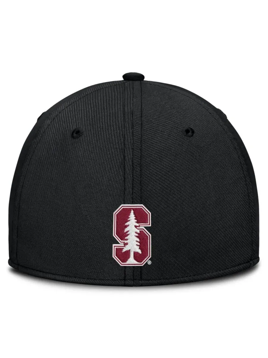 Бейсболка Nike Game Day Rise Swooshflex, Black, с вышивкой Stanford Cardinal — изображение 4 из 4, черный