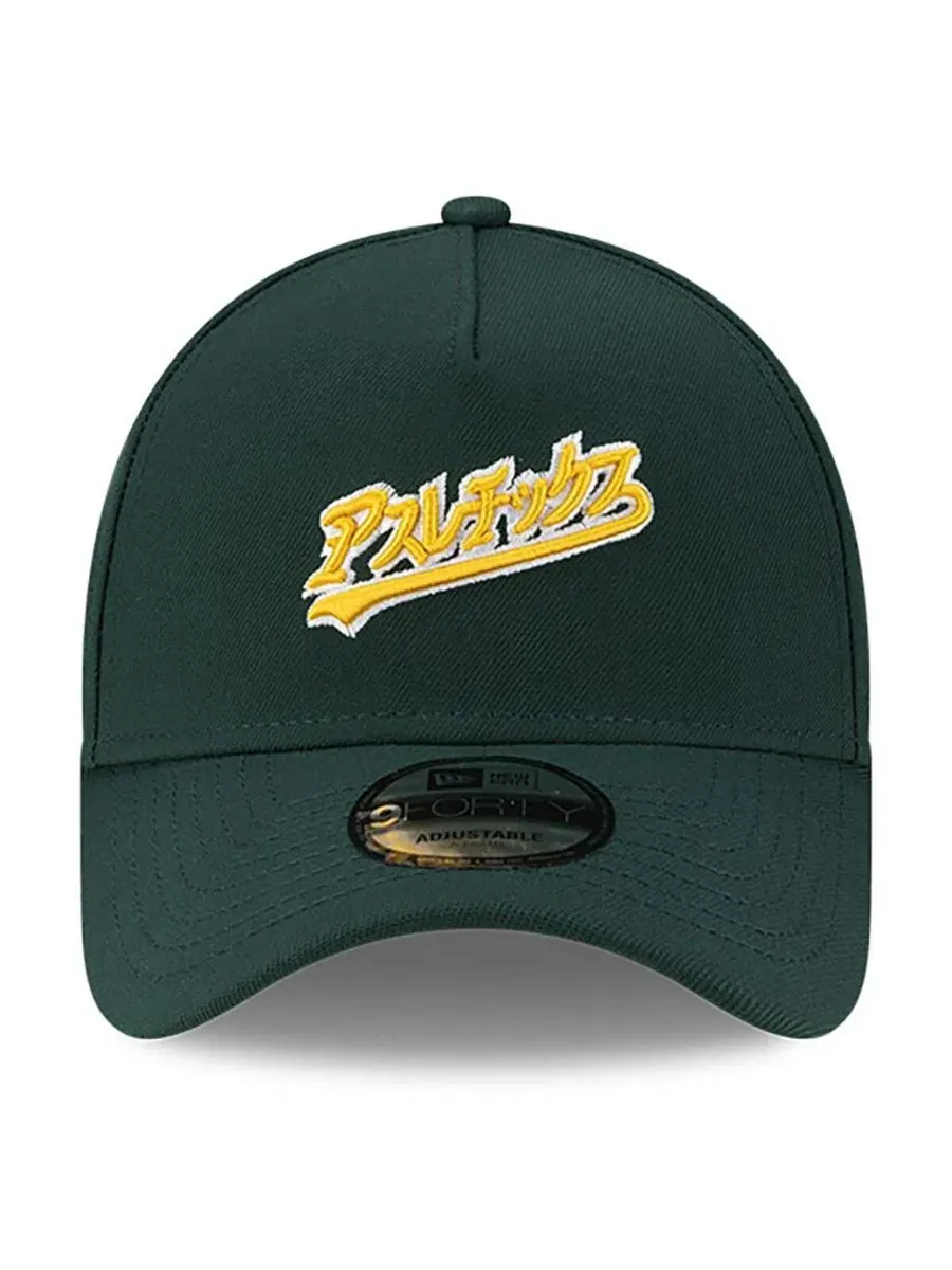Кепка Oakland Athletics с японскими иероглифами New Era — изображение 2 из 4, зеленый