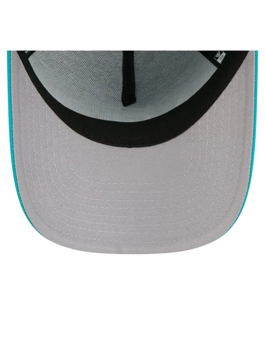 Кепка New Era 9FORTY A-Frame с вышитым логотипом Miami Dolphins — изображение 5 из 7, голубой