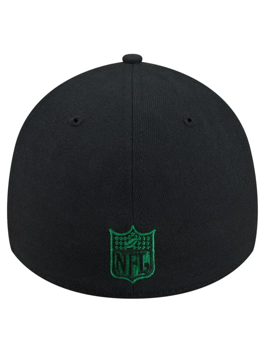 Кепка New Era 39THIRTY с вышитым логотипом команды, New York Jets — изображение 2 из 5, черный