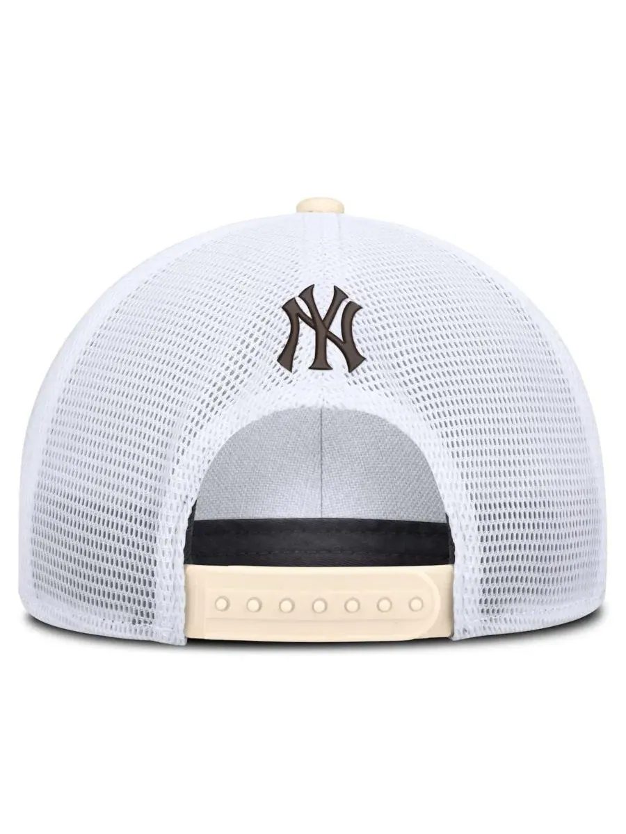 Кепка Nike Rise Dri-FIT Trucker с вышивкой New York Yankees — изображение 4 из 4, натуральный белый