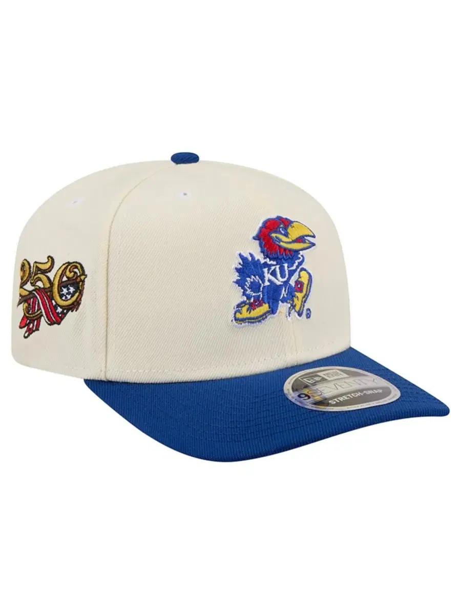 Бейсболка 9SEVENTY с вышивкой Kansas Jayhawks, America's 250th New Era