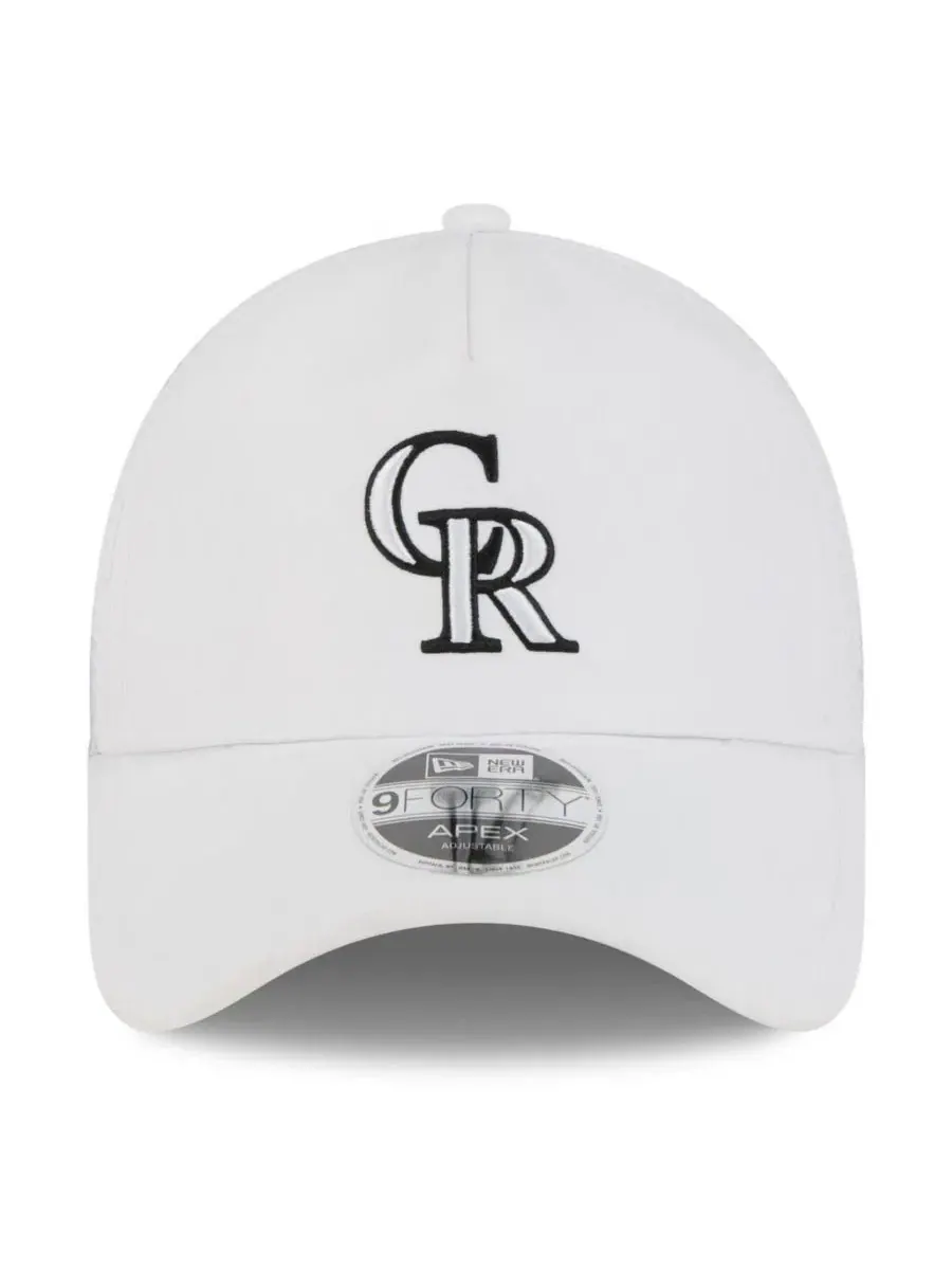 Бейсболка-тракер с вышитым логотипом Colorado Rockies New Era — изображение 4 из 4, белый