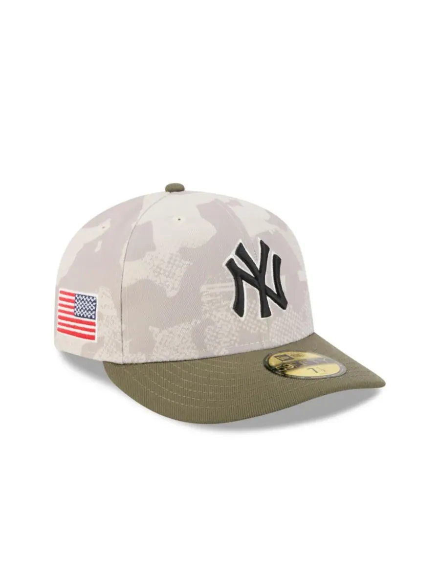 New Era Мужская светло-бежевая/оливковая кепка New York Yankees 59FIFTY, посвященная Дню — изображение 2 из 7