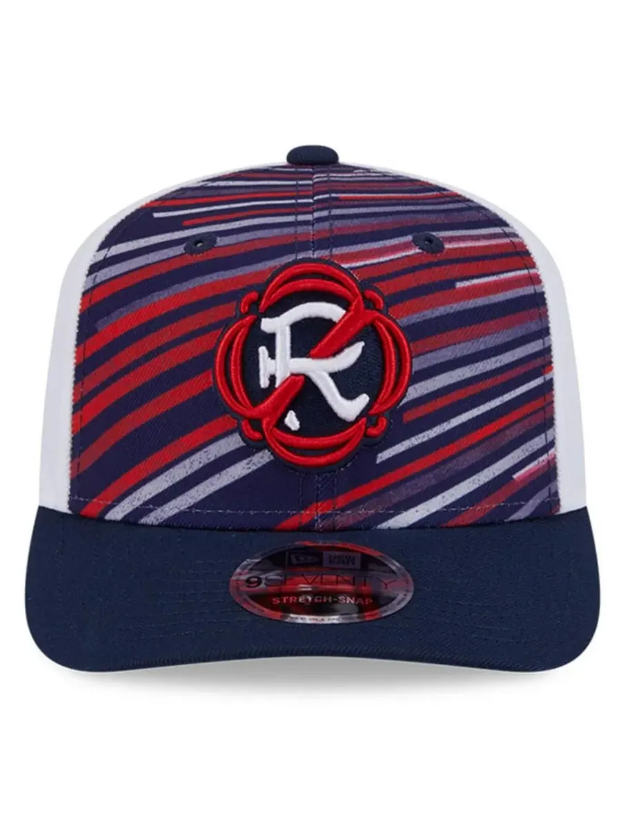 New Era Мужская кепка New England Revolution 2025 Third 9SEVENTY Stretch Snap Hat — изображение 5 из 5, темно-синий белый