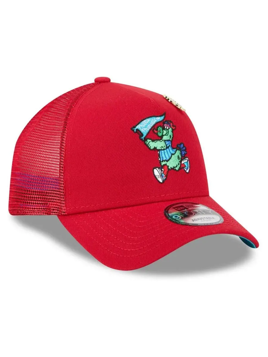 New Era Мужская красная регулируемая кепка-тракер Philadelphia Phillies 2025 Big League Chew — изображение 2 из 4, красный