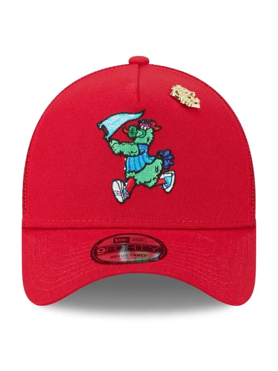 New Era Мужская красная регулируемая кепка-тракер Philadelphia Phillies 2025 Big League Chew — изображение 3 из 4, красный