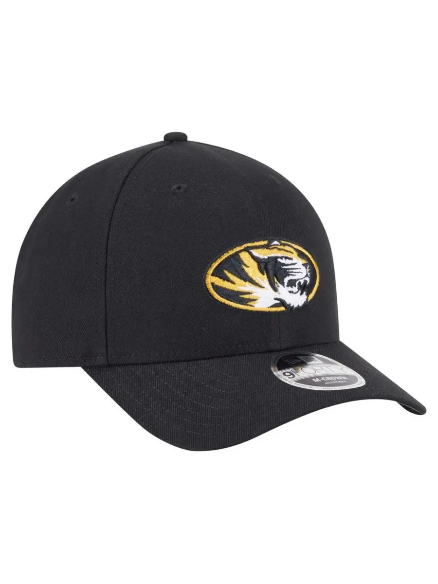 New Era Мужская черная регулируемая бейсболка Missouri Tigers Team Collective 9FORTY M-Crown — изображение 4 из 5, черный
