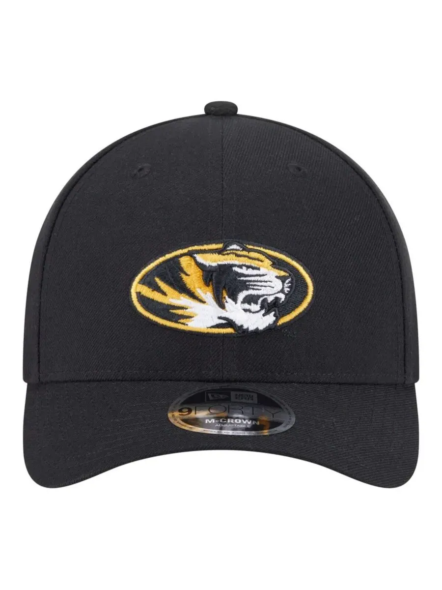 New Era Мужская черная регулируемая бейсболка Missouri Tigers Team Collective 9FORTY M-Crown — изображение 5 из 5, черный