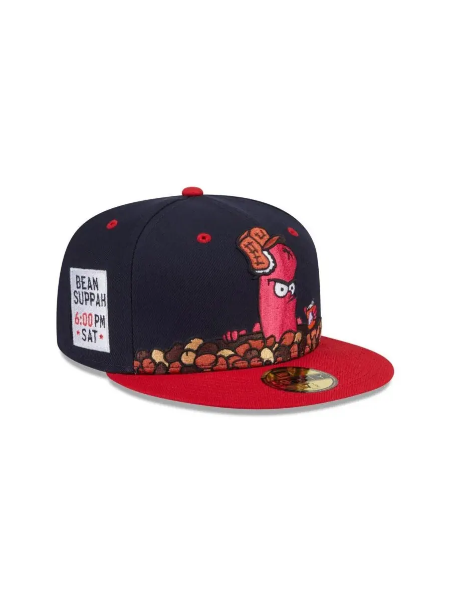 Кепка New Era 59FIFTY с вышитым логотипом Portland Sea Dogs