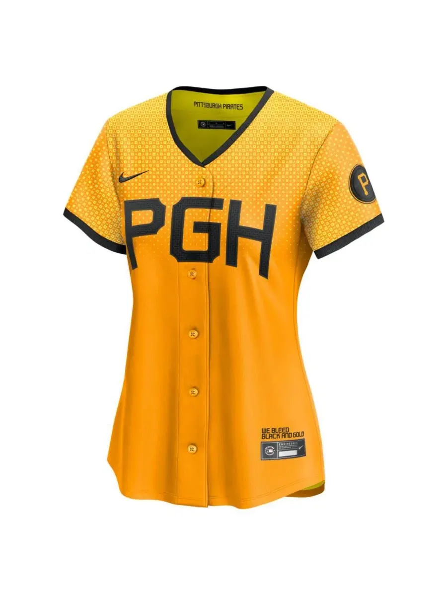 Женская бейсболка Pittsburgh Pirates City Connect Limited Jersey Nike — изображение 2 из 3, золото