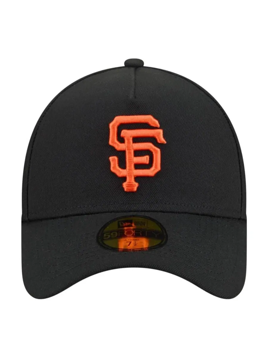 Кепка с вышивкой San Francisco Giants, 59FORTY New Era — изображение 2 из 7, черный