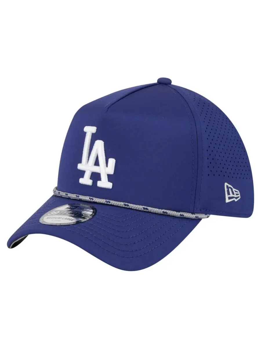 Мужская бейсболка Royal Los Angeles Dodgers 39THIRTY A-Frame Perforated Flex Hat New Era