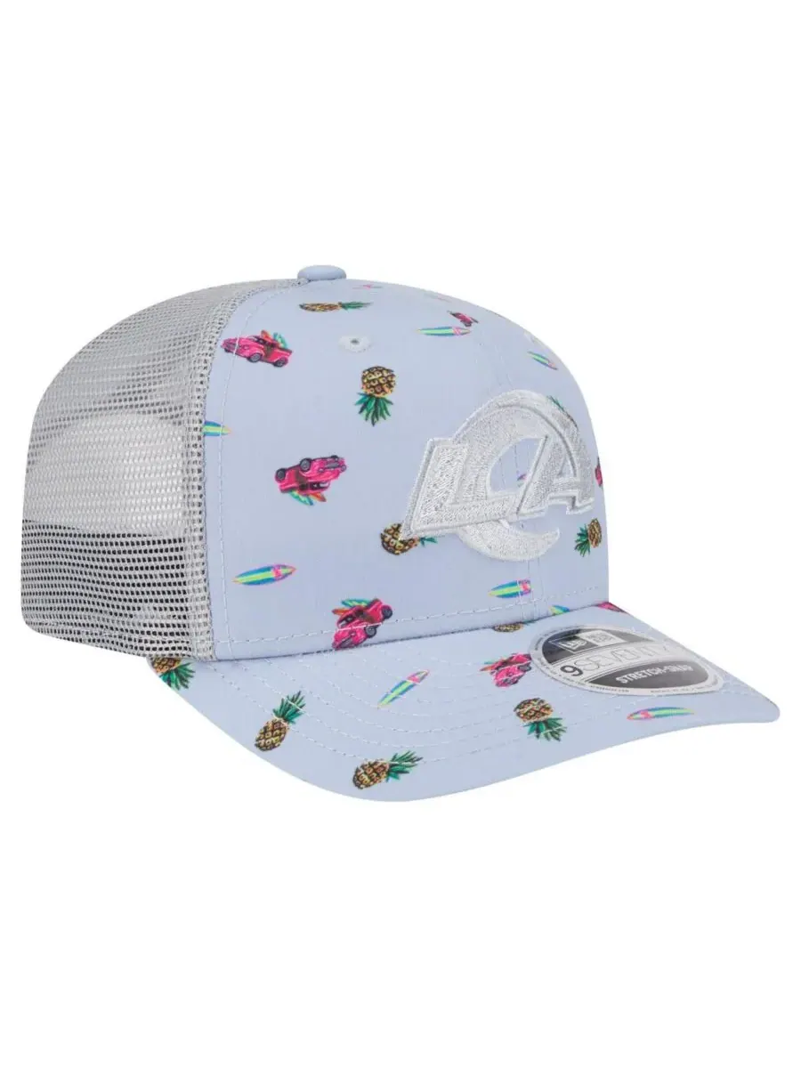 New Era Мужская светло-голубая кепка Los Angeles Rams Adventure Surfboard 9SEVENTY с регулируемым — изображение 3 из 4