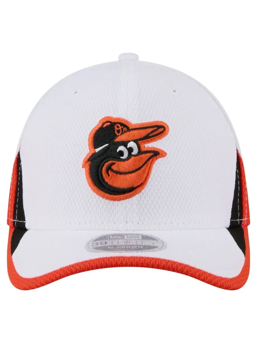 Кепка-39THIRTY Baltimore Orioles Cut n Sew Flex Hat New Era — изображение 2 из 5, белый
