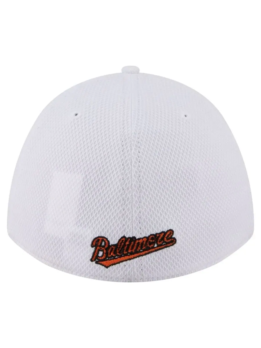 Кепка-39THIRTY Baltimore Orioles Cut n Sew Flex Hat New Era — изображение 4 из 5, белый