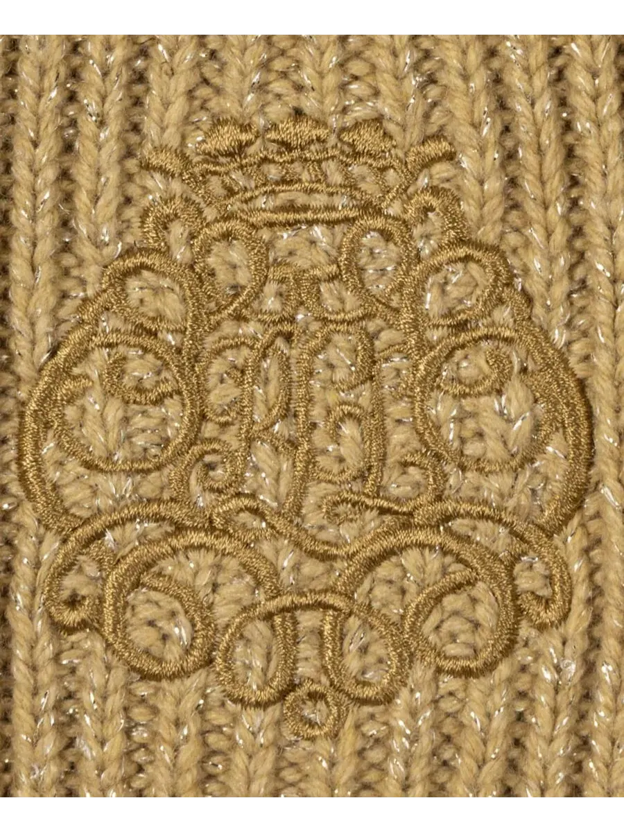 Шарф с кабельным узором и вышивкой Metallic Direct Embroidery Cable Lauren Ralph Lauren, Lauren — изображение 4 из 4