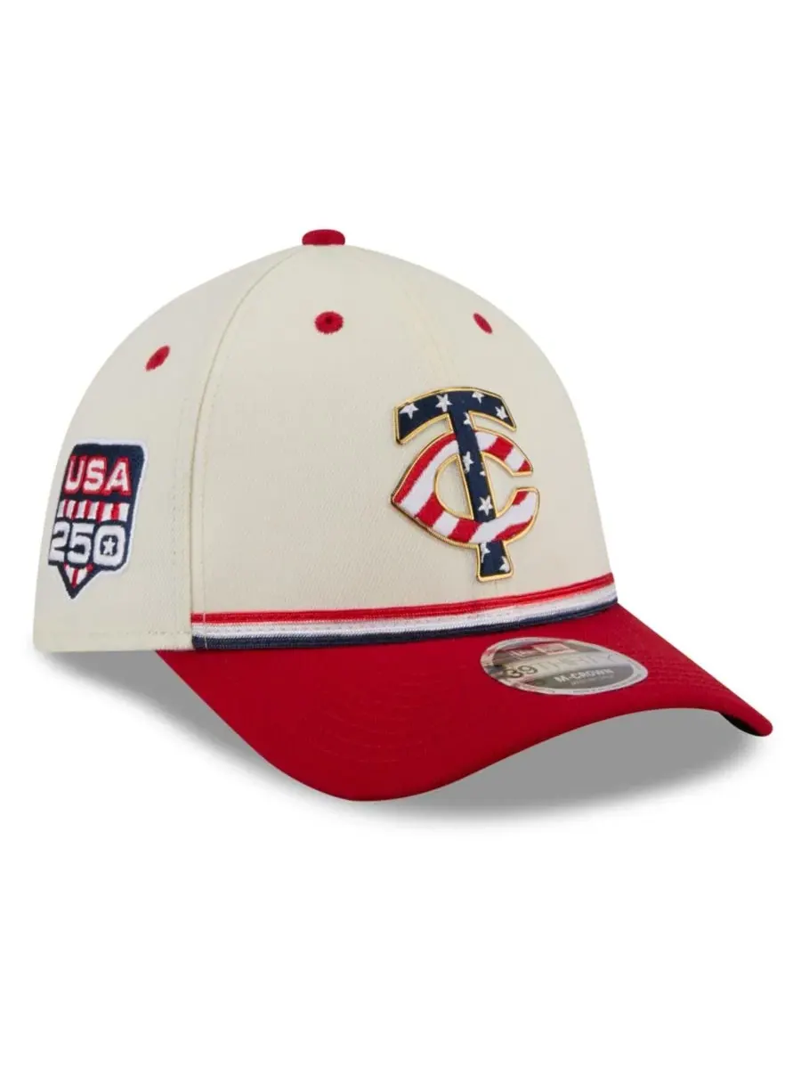 Бейсболка New Era 39THIRTY M-Crown с принтом, Minnesota Twins USA 250