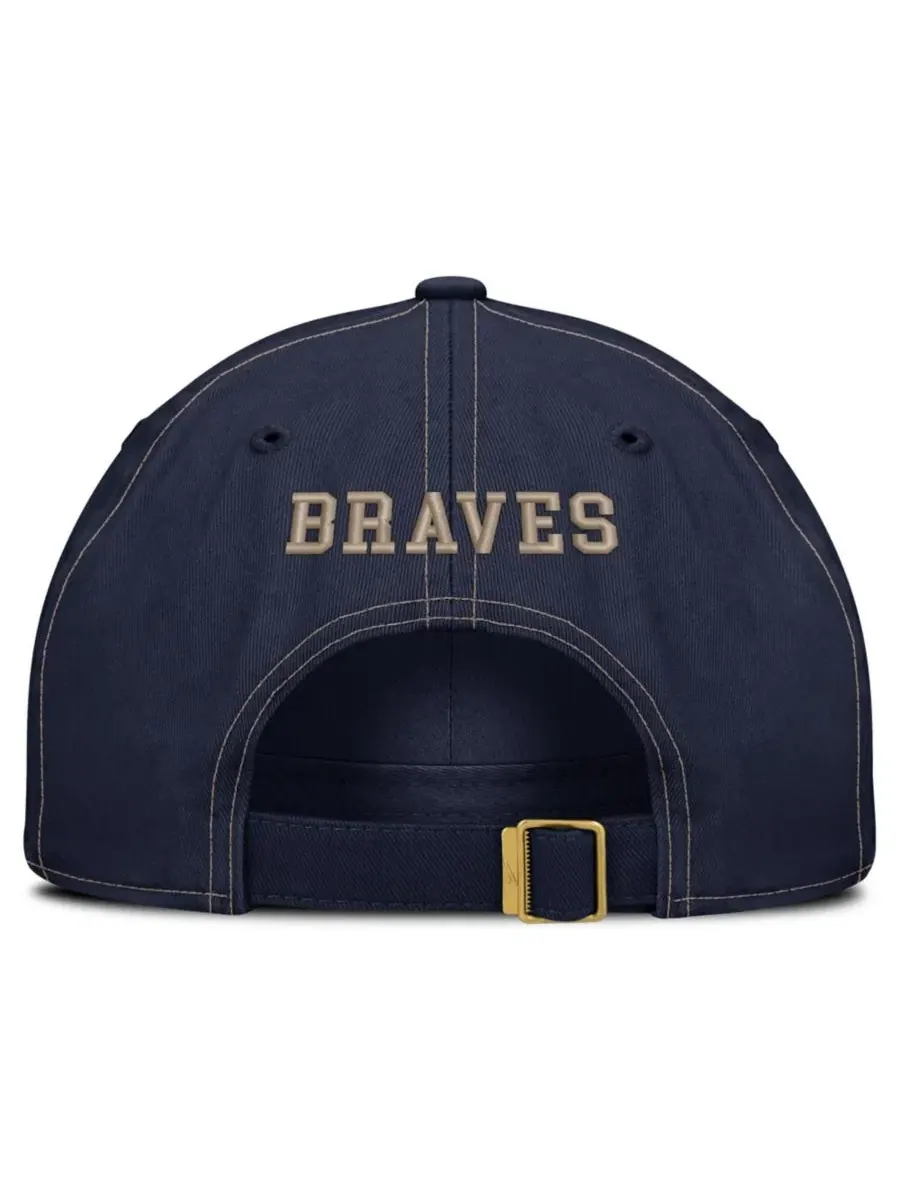 Кепка с вышивкой Atlanta Braves Nike — изображение 4 из 4, темно-синий