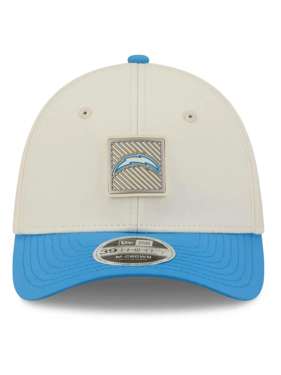 Кепка New Era 39THIRTY с логотипом Los Angeles Chargers — изображение 2 из 5, кремовый синий