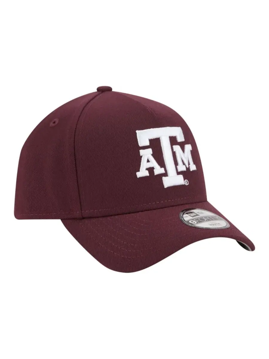 Кепка New Era 9FORTY A-Frame с вышивкой Texas A&M Aggies — изображение 4 из 5, коричневый