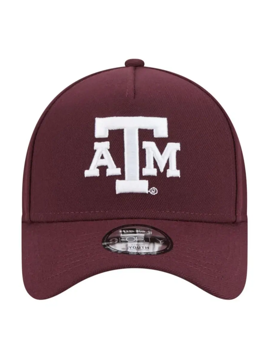 Кепка New Era 9FORTY A-Frame с вышивкой Texas A&M Aggies — изображение 5 из 5, коричневый