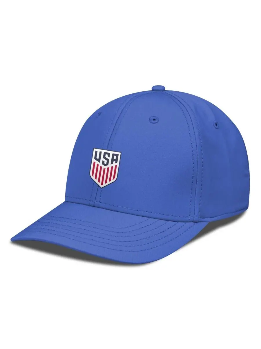 Кепка-флекс с вышитым логотипом USMNT LevelWear — синий