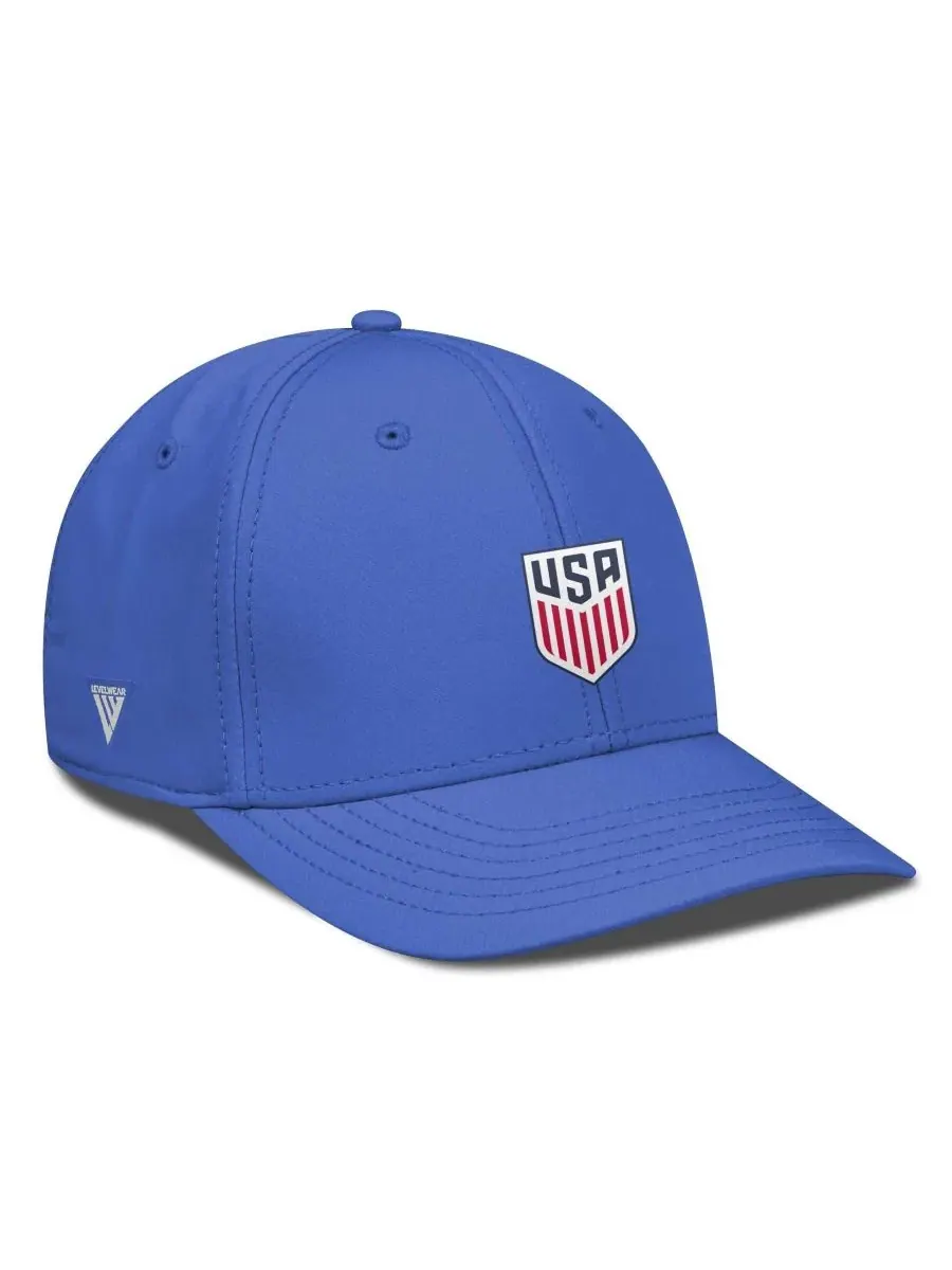 Кепка-флекс с вышитым логотипом USMNT LevelWear — изображение 4 из 4, королевский