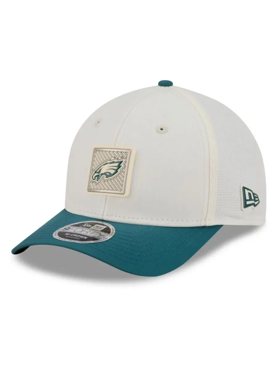 Кепка 9FORTY Philadelphia Eagles из полиэстера с регулируемым ремешком New Era — изображение 3 из 5, кремовый зеленый