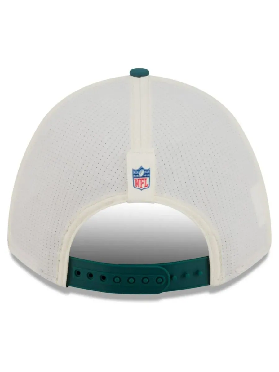 Кепка 9FORTY Philadelphia Eagles из полиэстера с регулируемым ремешком New Era — изображение 4 из 5, кремовый зеленый
